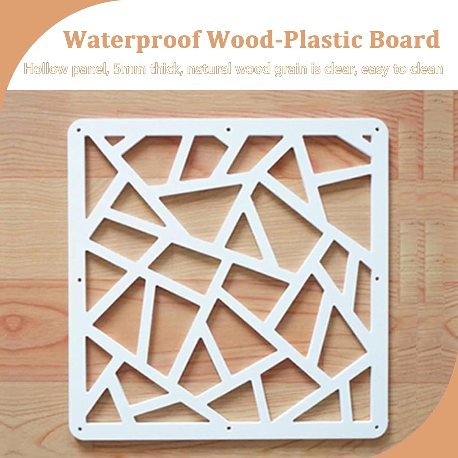 Hanging Room Divider Panel, Hanging Wall Divider Room Partition 28 Pieces Wood-Plastic Panel Screen Home Office Decoration(Natural)